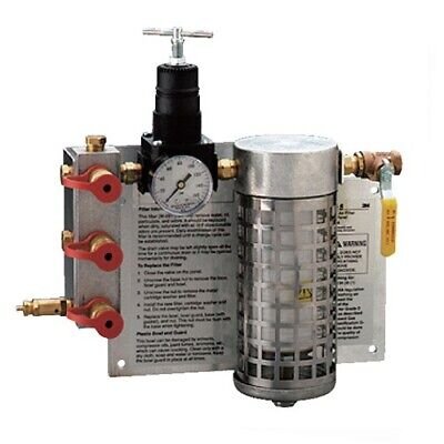 3m compressed air filter and regulator panel w 2806 07006aad 50 cfm 3 5 outlets