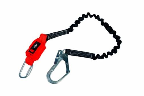 3m protecta shock absorbing lanyard 1260328 140 kg capacity elastic webbing single leg 2 00m